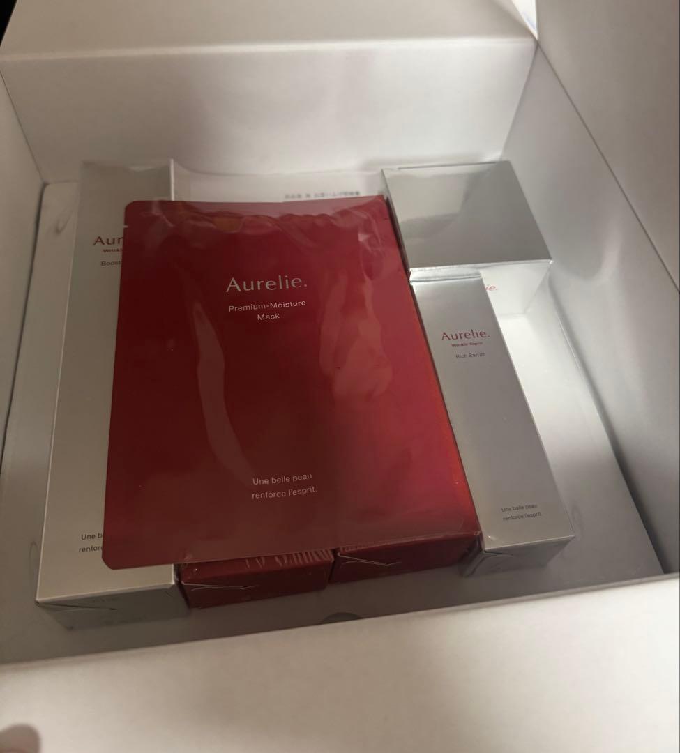 新品未開封　オレリー　Aurelie プレミアムエイジングセット５点＋マスク1枚