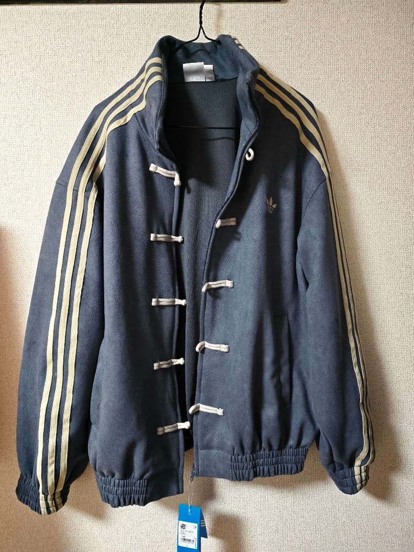 k*9様 中国限定 アディダス 蛇年トラック スエード ジャケット ダークグレー