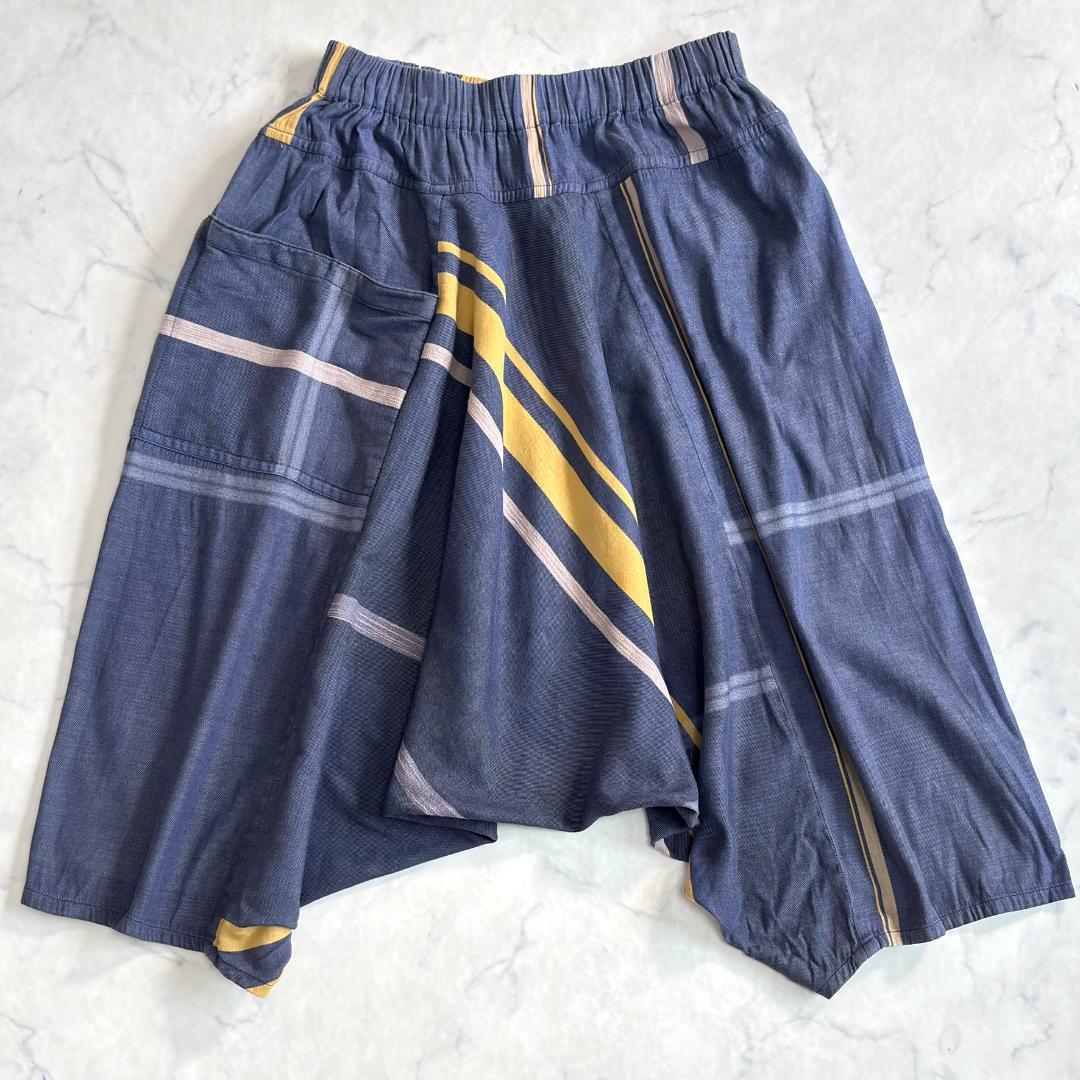 タマキニイメ サルエルパンツ タルンパンツ ネイビー系 rk7