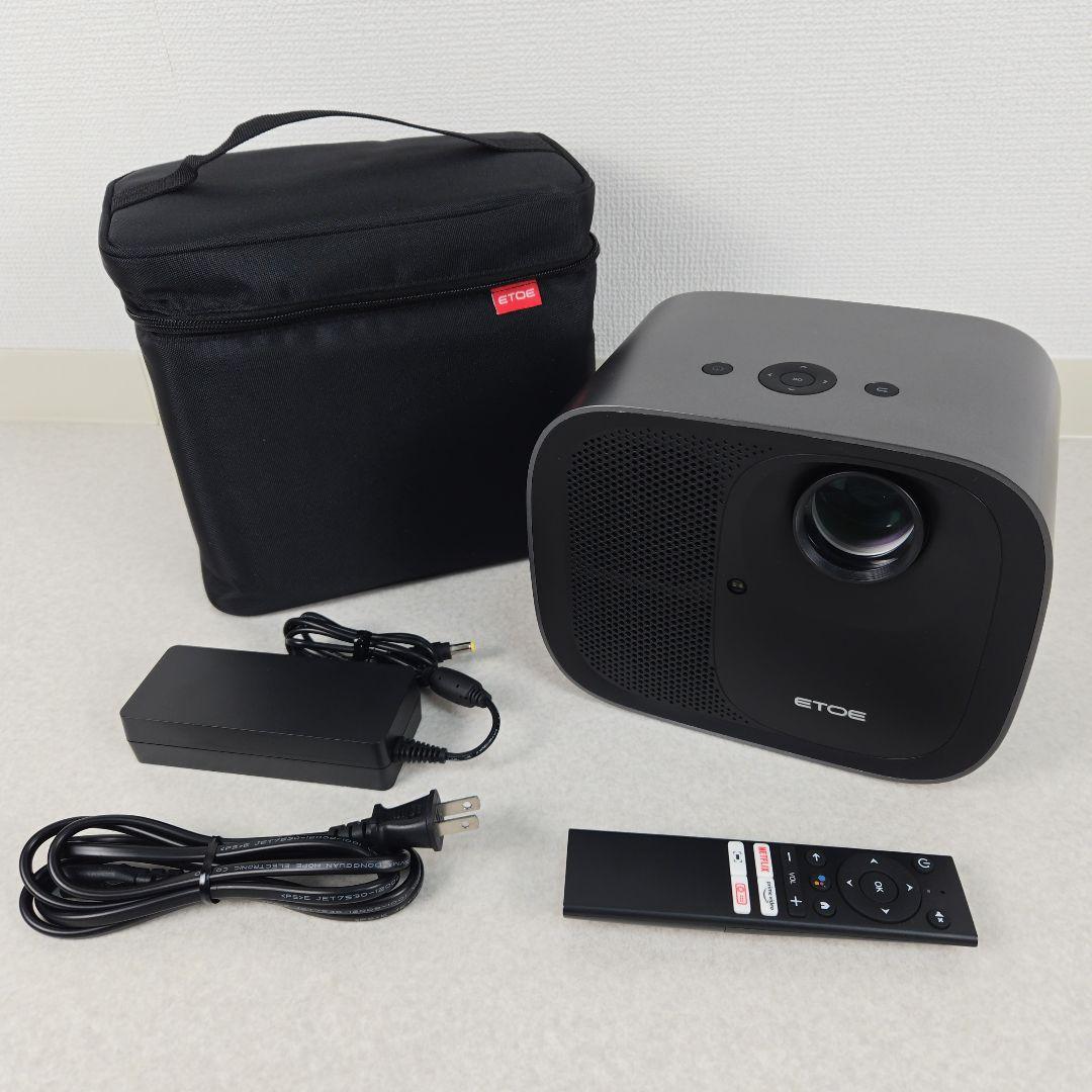【美品】ETOE E3 PRO プロジェクター Android TV フルHD