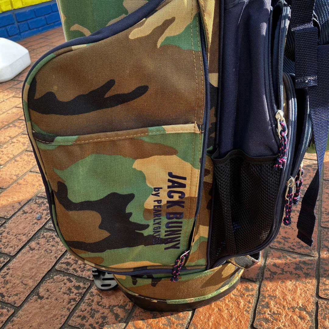 【カモフラ柄】ジャックバニーbyパーリーゲイツ キャディバッグ