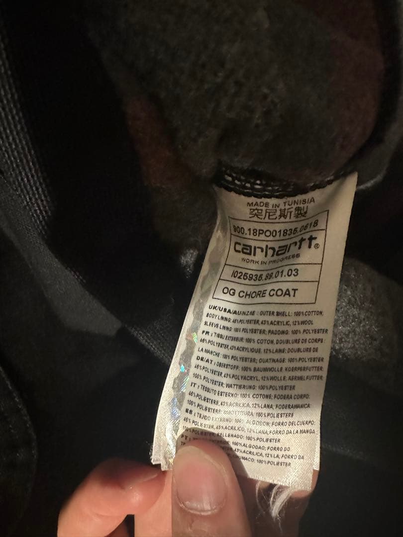carhartt wip カーハートog chore coat BLK Mサイズ