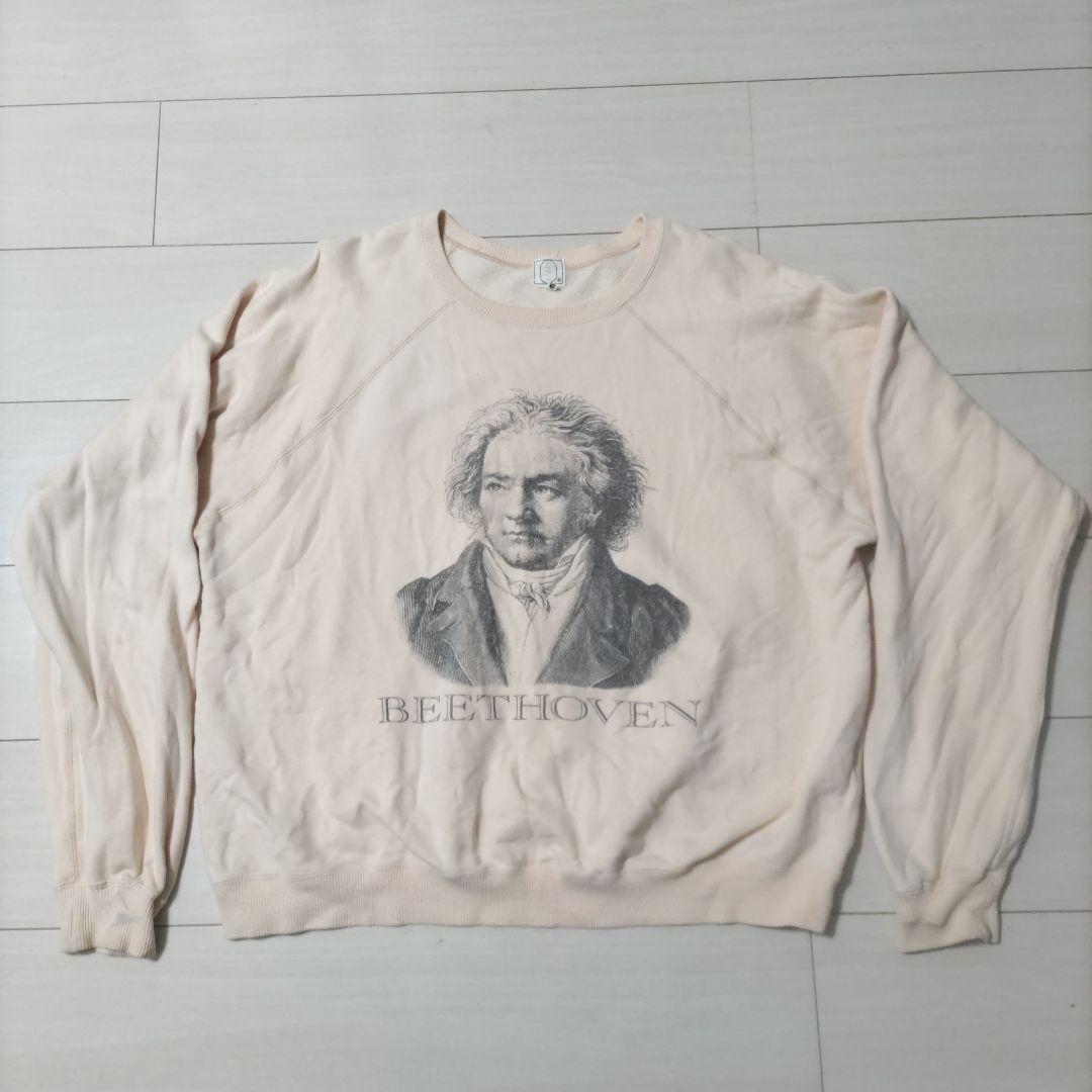 【当時物】A BATHING APE ベートーヴェン プリント スウェット L