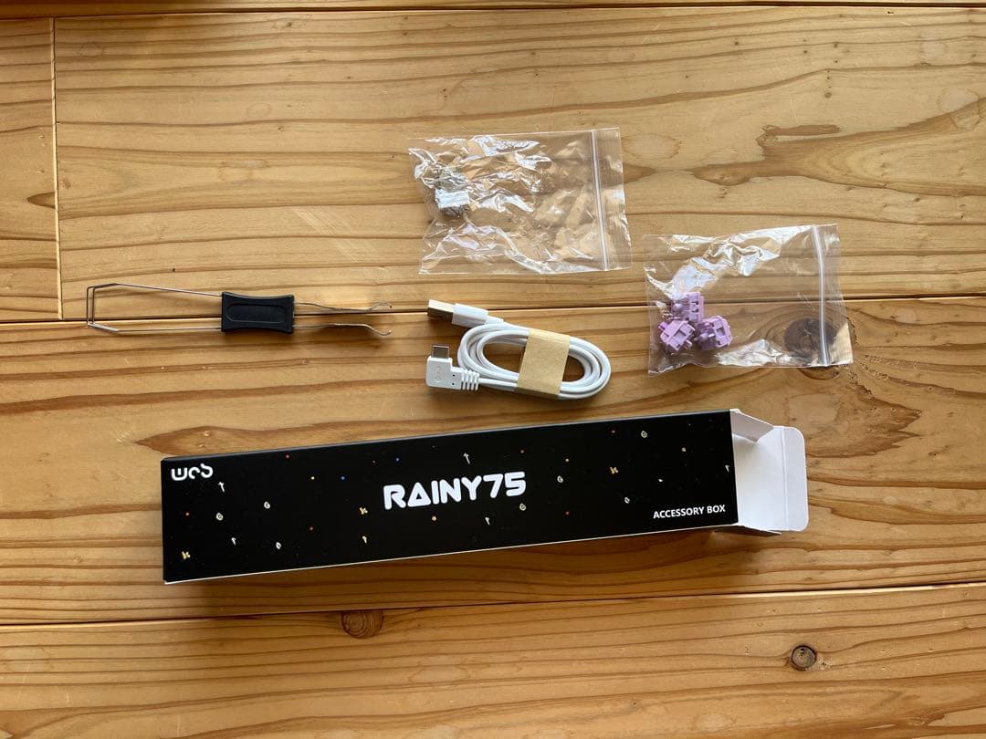 RAINY75 Lite シルバー キーボード 本体 (箱付き)