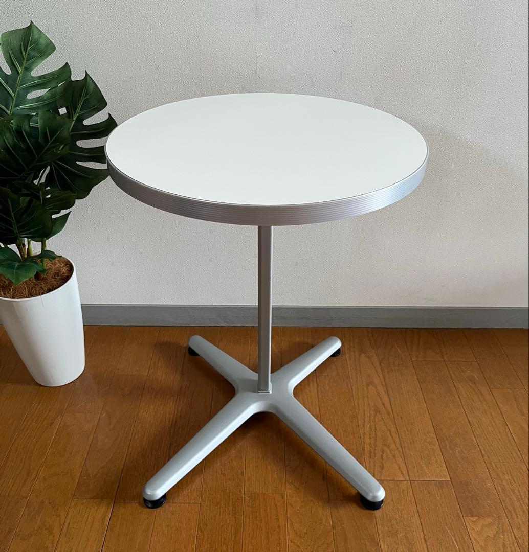オカムラ Alt Cafeサイドテーブル　シンプルモダン ミニデスク　美品　白