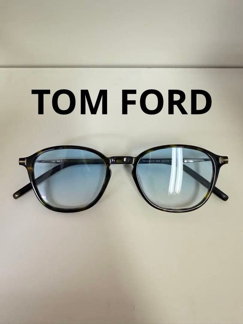 TOM FORD TF5397-F べっ甲 ブルーレンズ サングラス