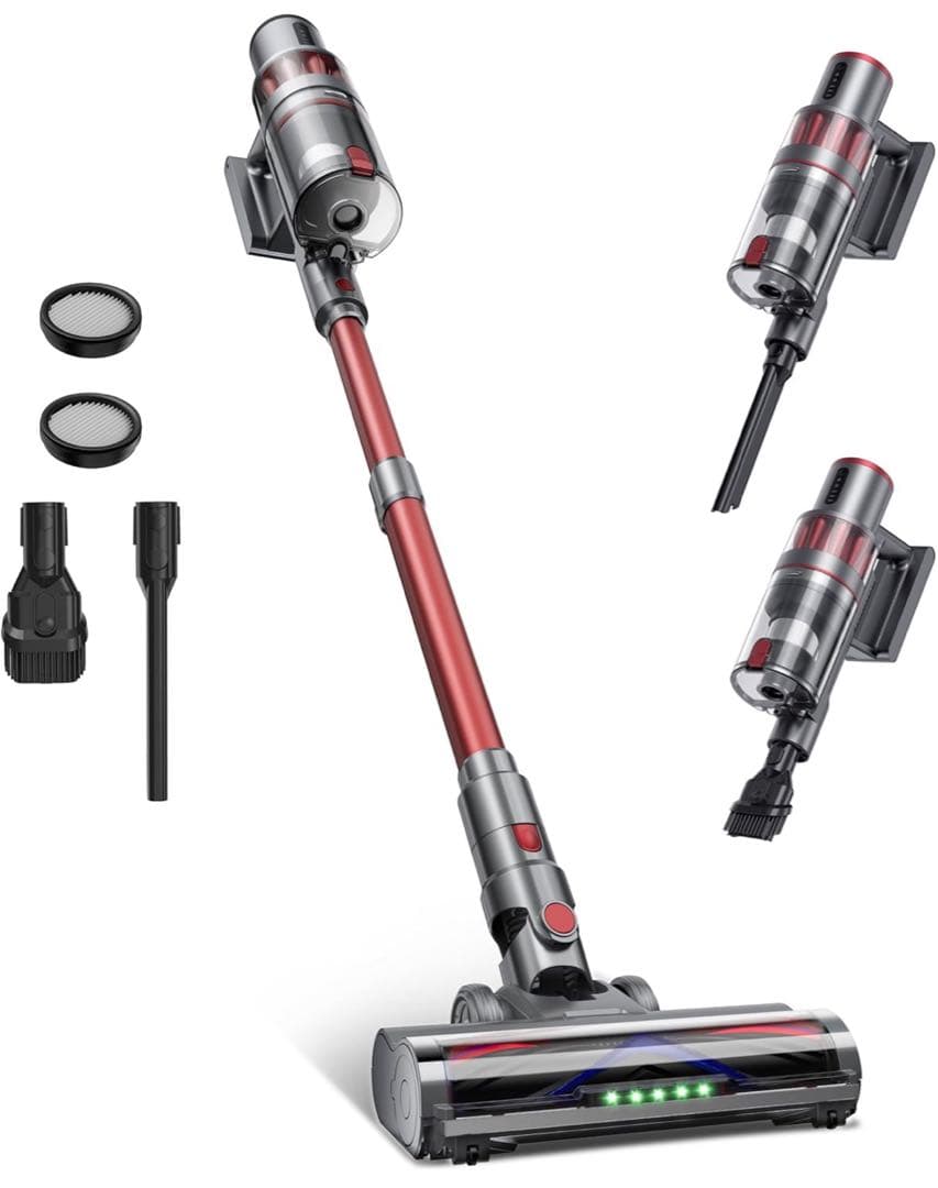 掃除機 コードレス 【55000pa超強力吸引！】自立式 コードレス掃除機