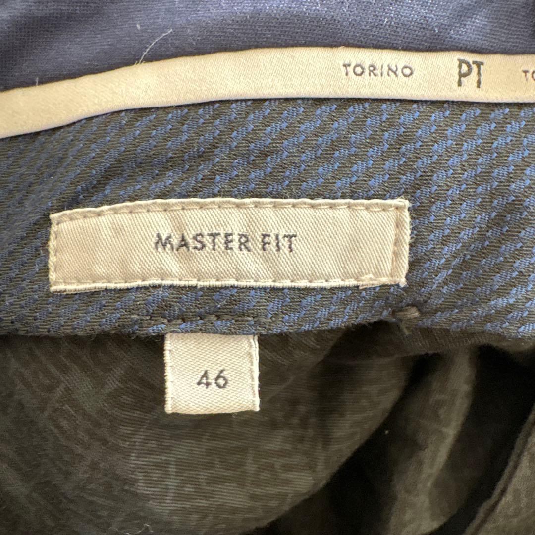 【46】PT TORINO マスターフィット ストレッチチノ グレー 秋冬