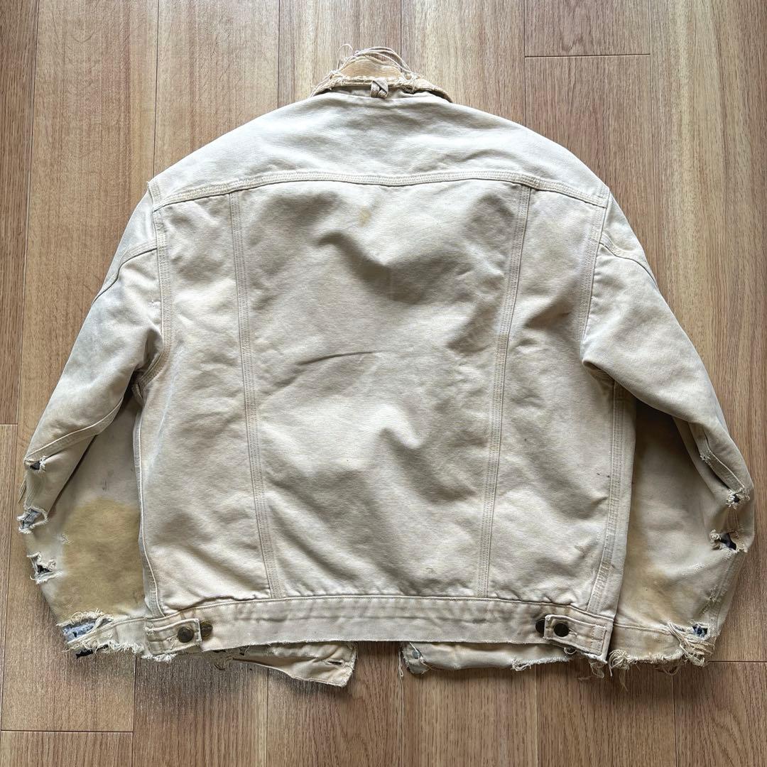 スペシャル 珍品 カーハート トラッカージャケット 襤褸 ボロ USA 一点物