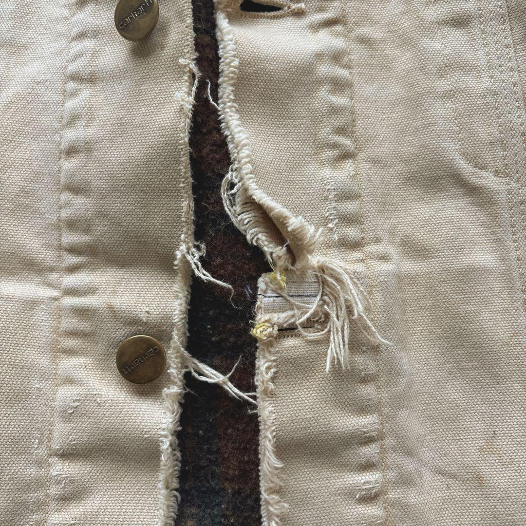 スペシャル 珍品 カーハート トラッカージャケット 襤褸 ボロ USA 一点物