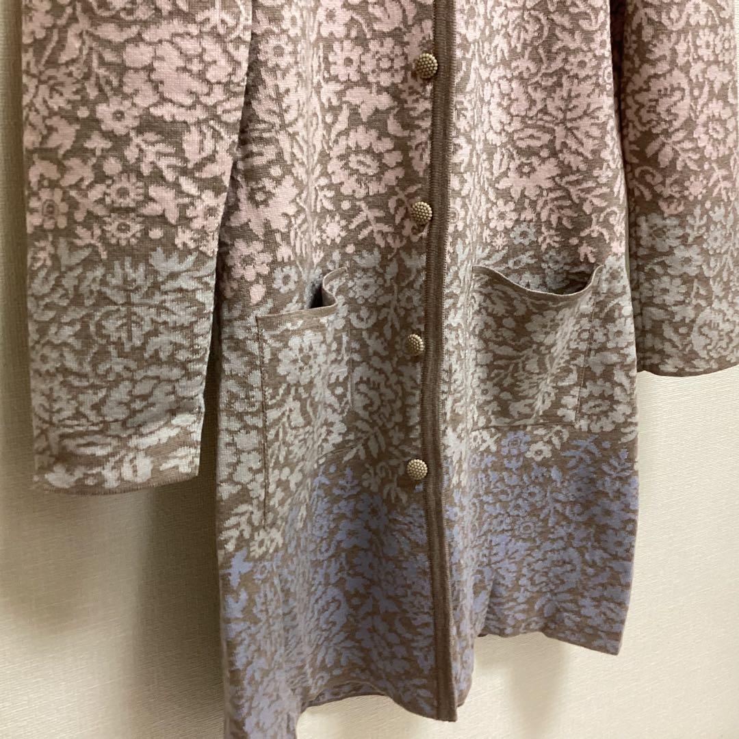 美品☆OLEANA オレアナ　ロングカーディガン　ワンピース　シルク　M