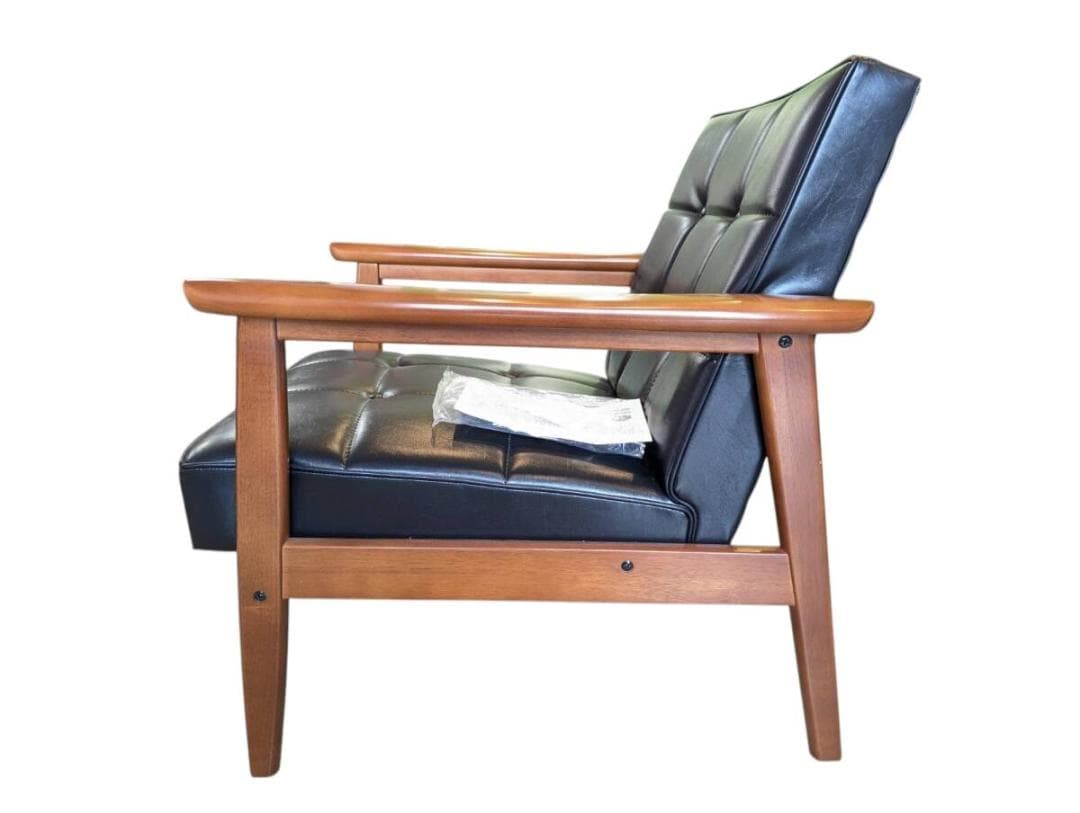 カリモク60　Kチェア1シーター W36140 スタンダードブラック　①