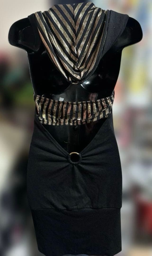 d.i.a スカル　ブラックパーカー　ワンピース