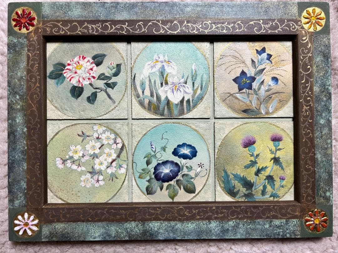 トールペイント 和のペインティング 古屋加江子 春夏秋冬 和柄 和模様 桜 椿