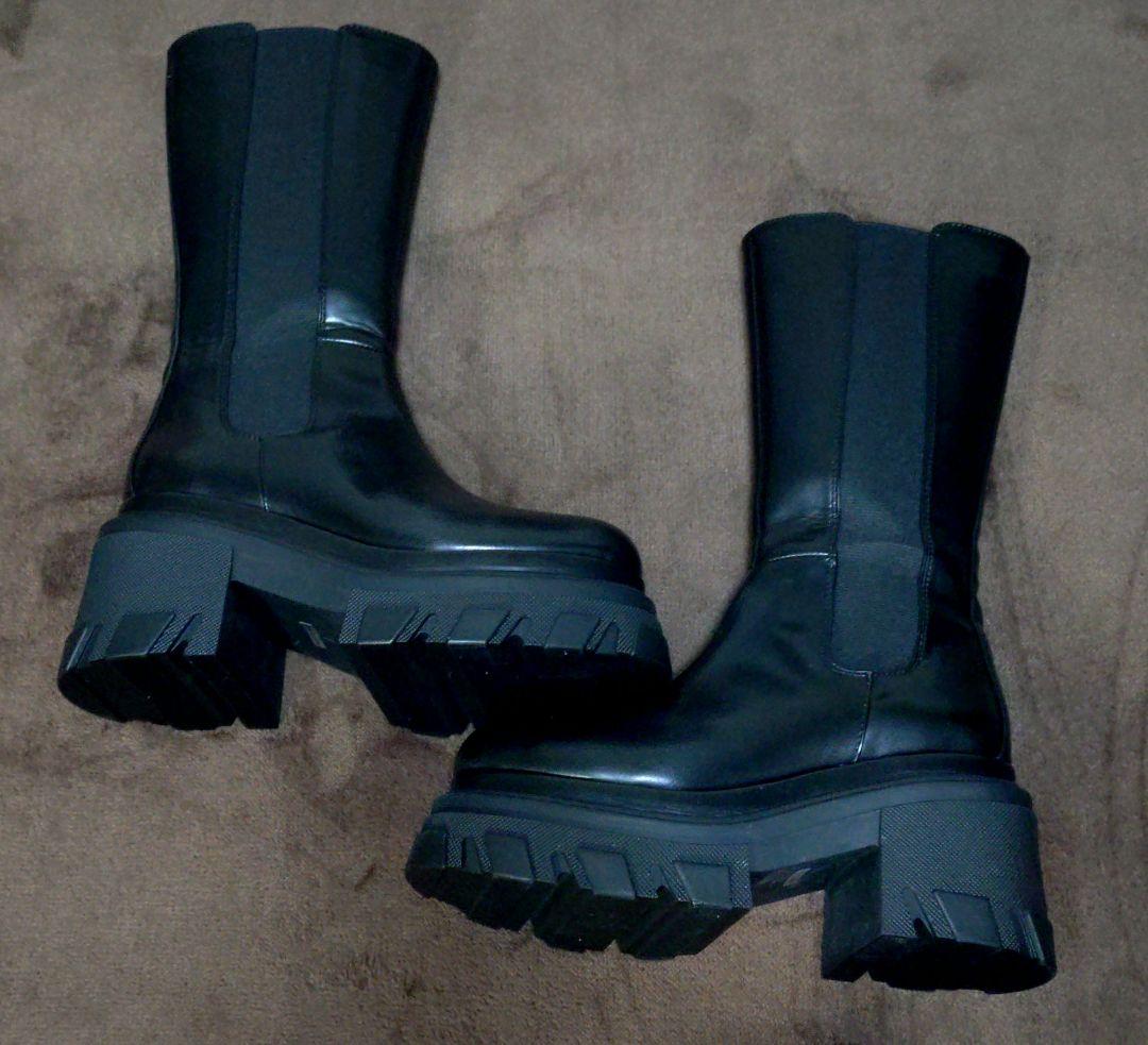 STUDIOUS/ステュディオス　サイドゴアミドルブーツ