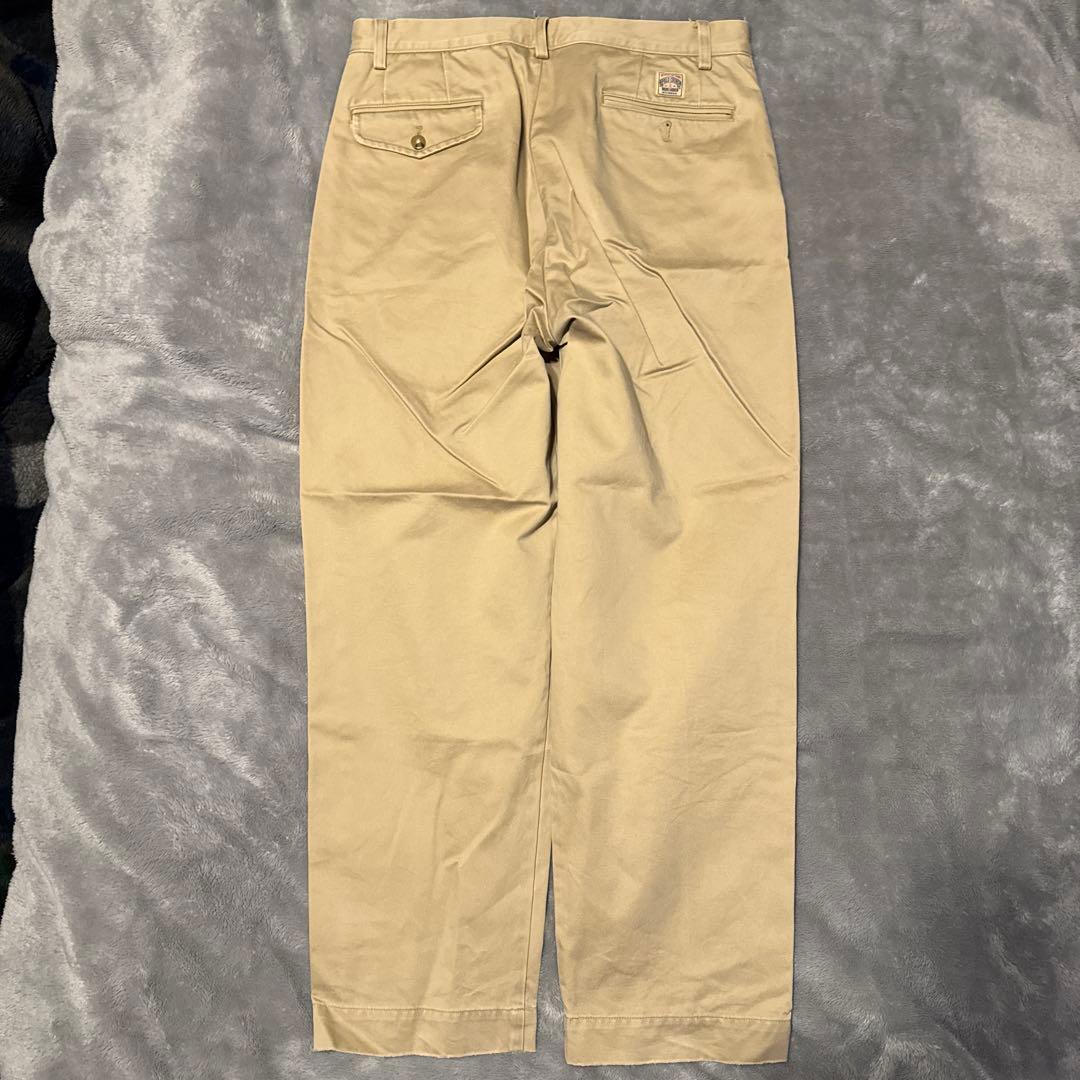 ラルフローレン 2タック チノパン ベージュ