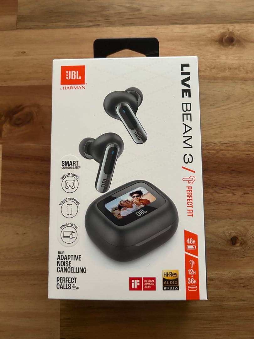 JBL LIVE BEAM 3 ワイヤレスイヤホン　ブラック　美品