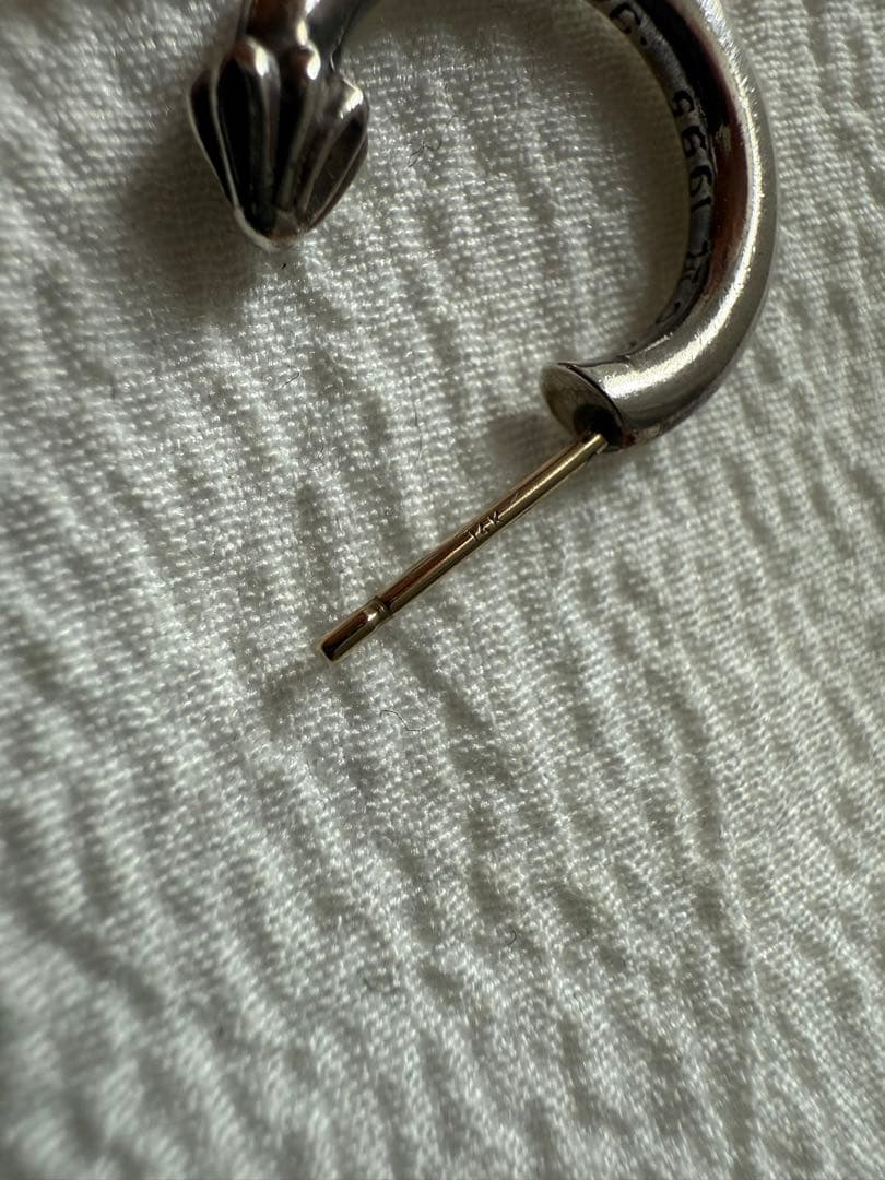 CH (クロムハーツ) HOOP PLAIN プレーン フープピアス シルバー