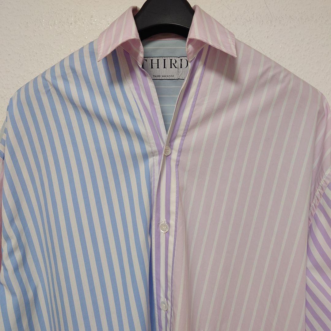 サードマガジン☆クレイジーパターンストライプシャツ