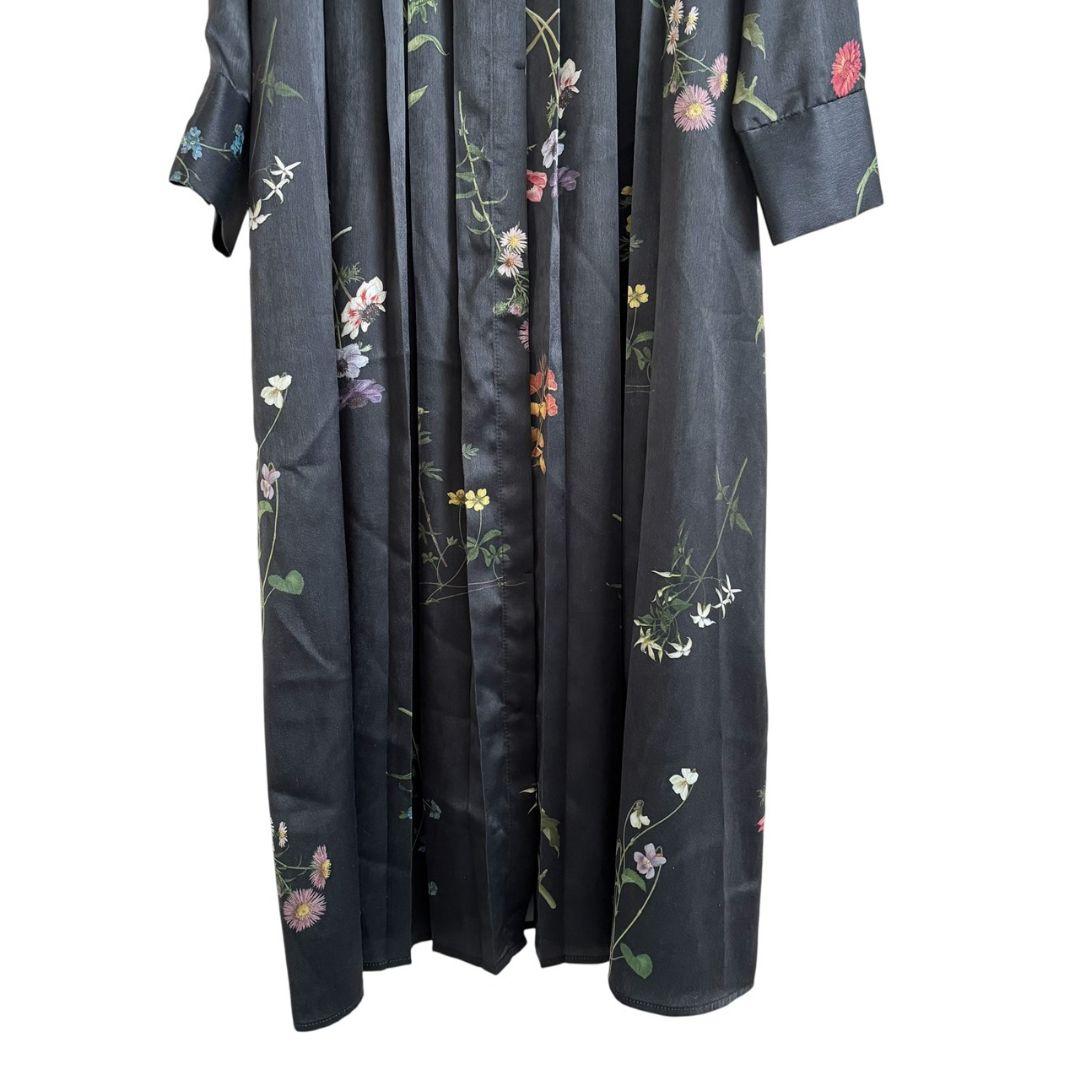 Ameri アメリ ベスト付き 花柄ロングワンピース