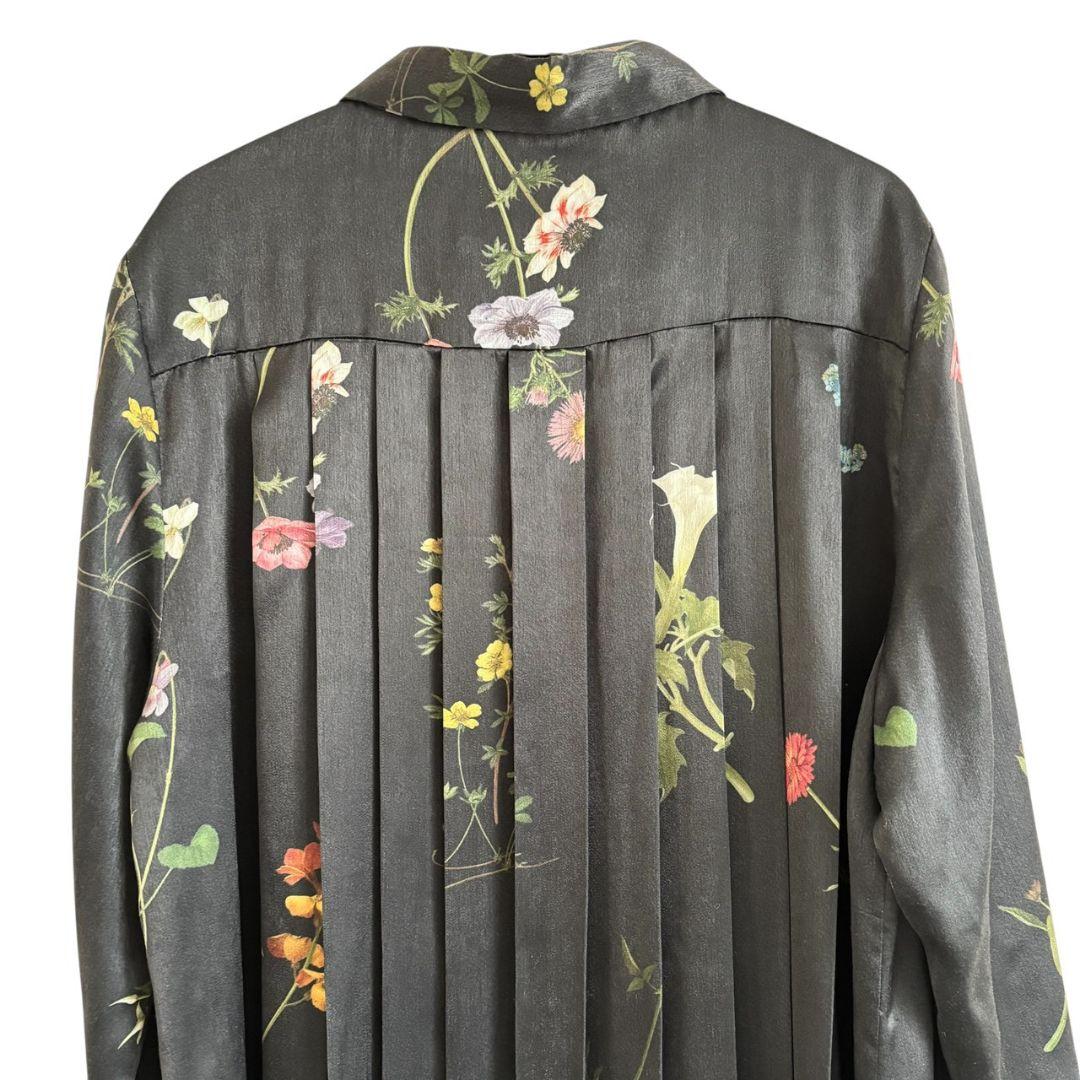 Ameri アメリ ベスト付き 花柄ロングワンピース