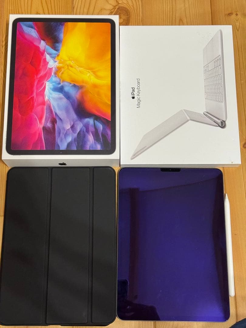 美品　iPad Pro 11インチ スペースグレー 本体 第２世代　4点セット