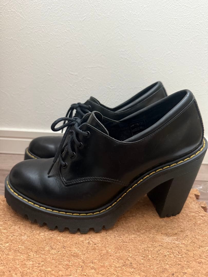 Dr. Martens （ドクターマーチン）黒 ヒールブーツ ブーティー25cm