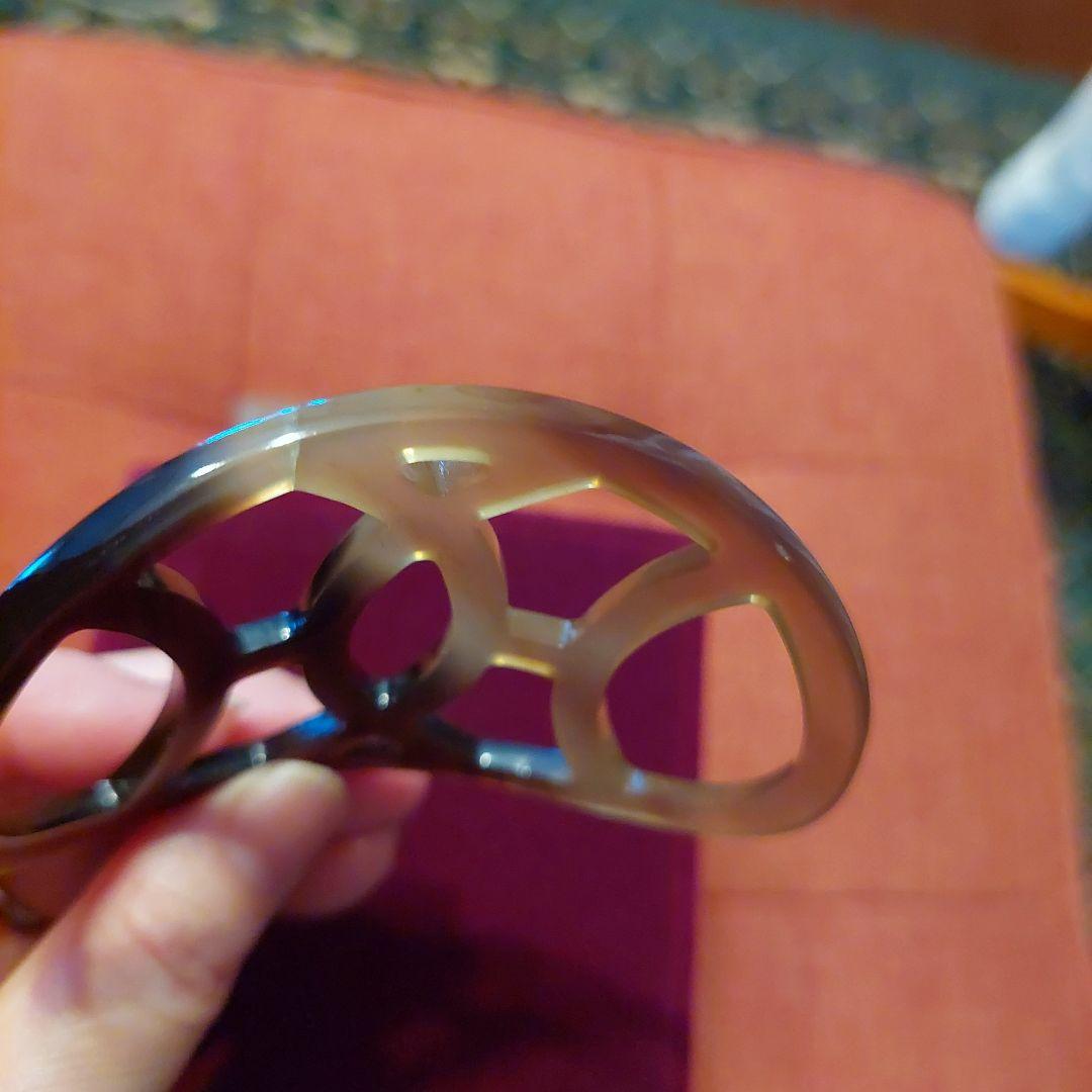 修理傷跡ありHERMESヘアアクセサリーバッファローホーンの鼈甲簪