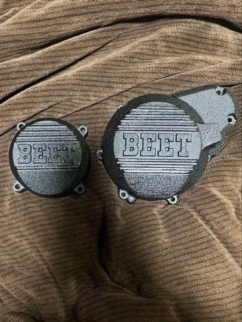 ZRX400 BEET ポイントカバー、ジェネレーターカバー　結晶塗装黒