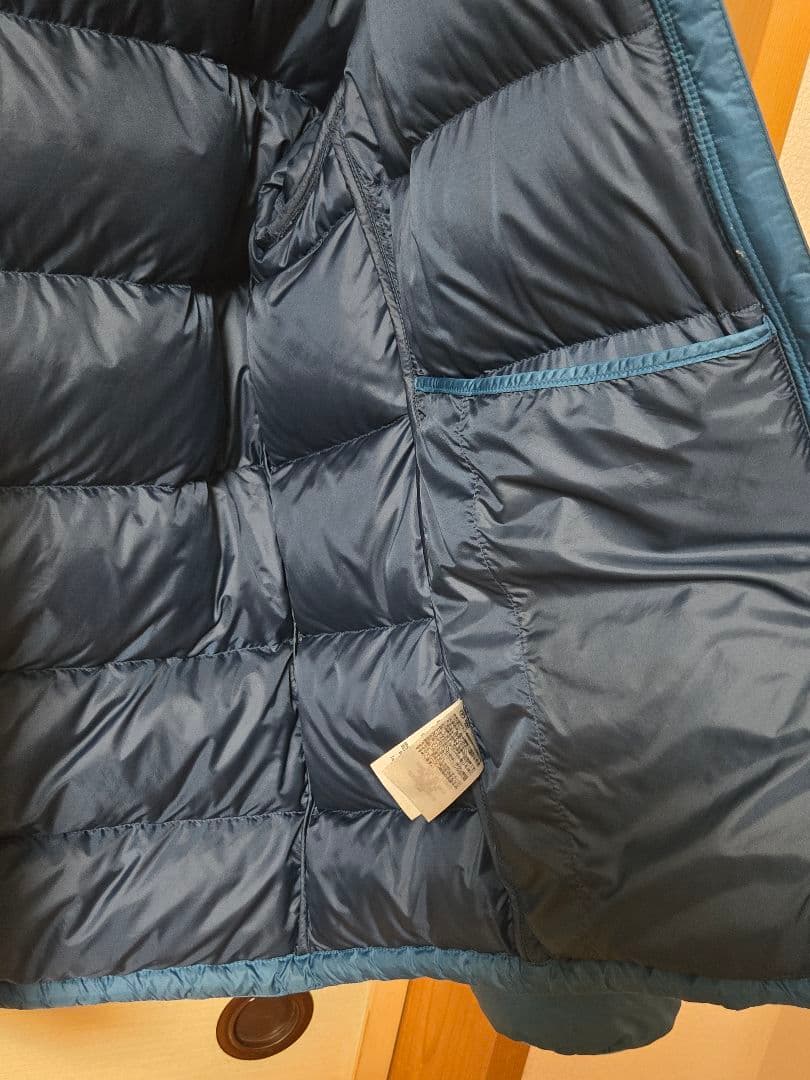 montbell フード付きダウンジャケット 青