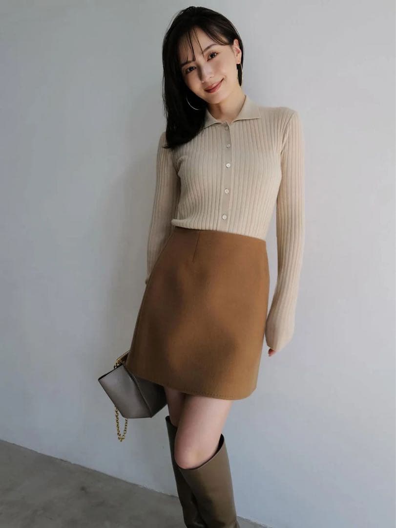 リバーウールミニスカート