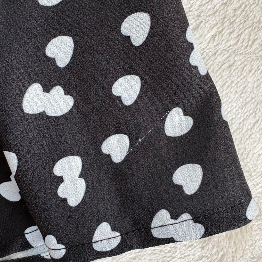 JENNE l'amour ニットドッキングワンピース 黒 フレアワンピース