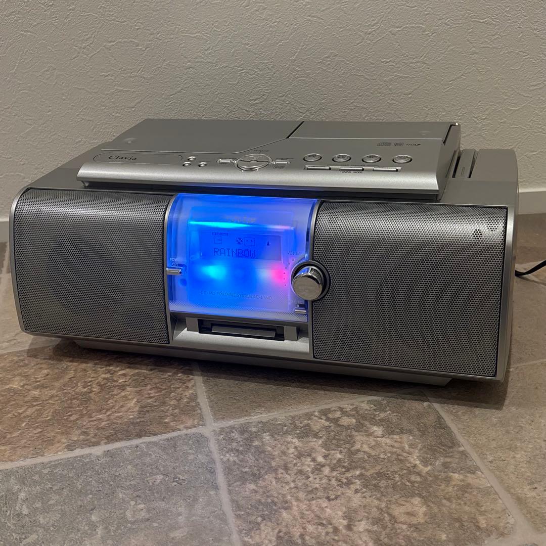 極美品VictorCD-MDポータブルシステムRC-LIMDClaviaラジカセ