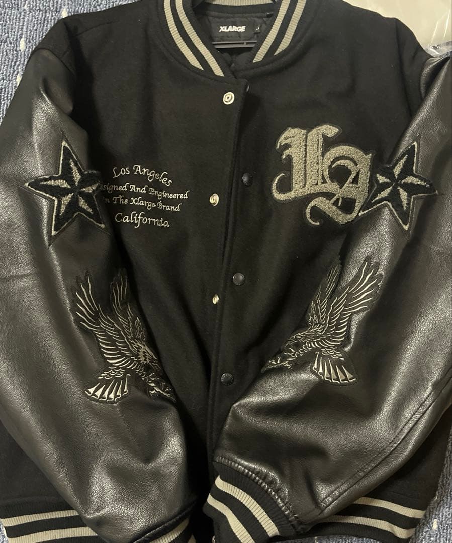 XLARGE VARSITY JACKET スタジャン　ブラック
