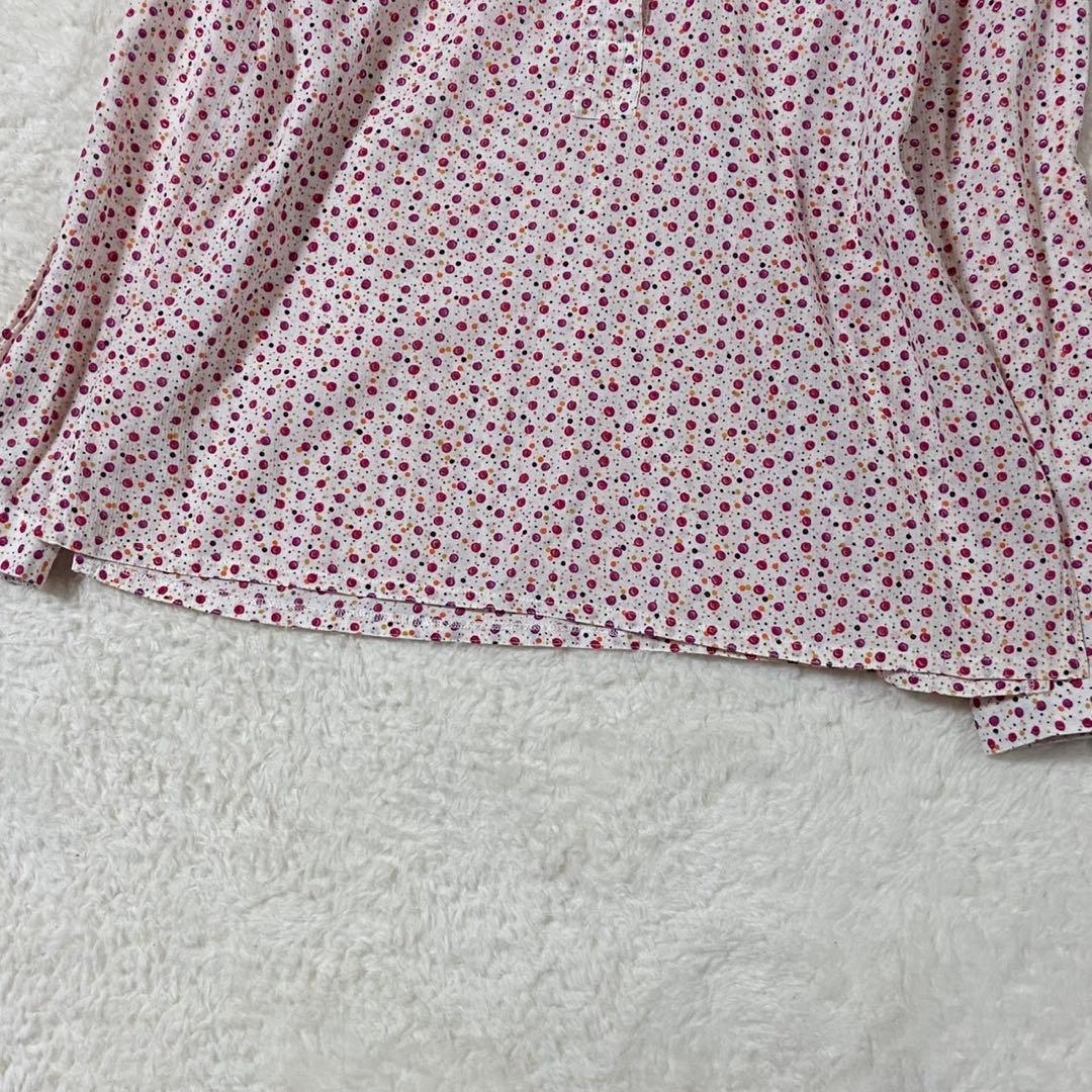 【美品】クリスチャンディオール 総柄 シャツ 長袖 ピンク Sサイズ相当