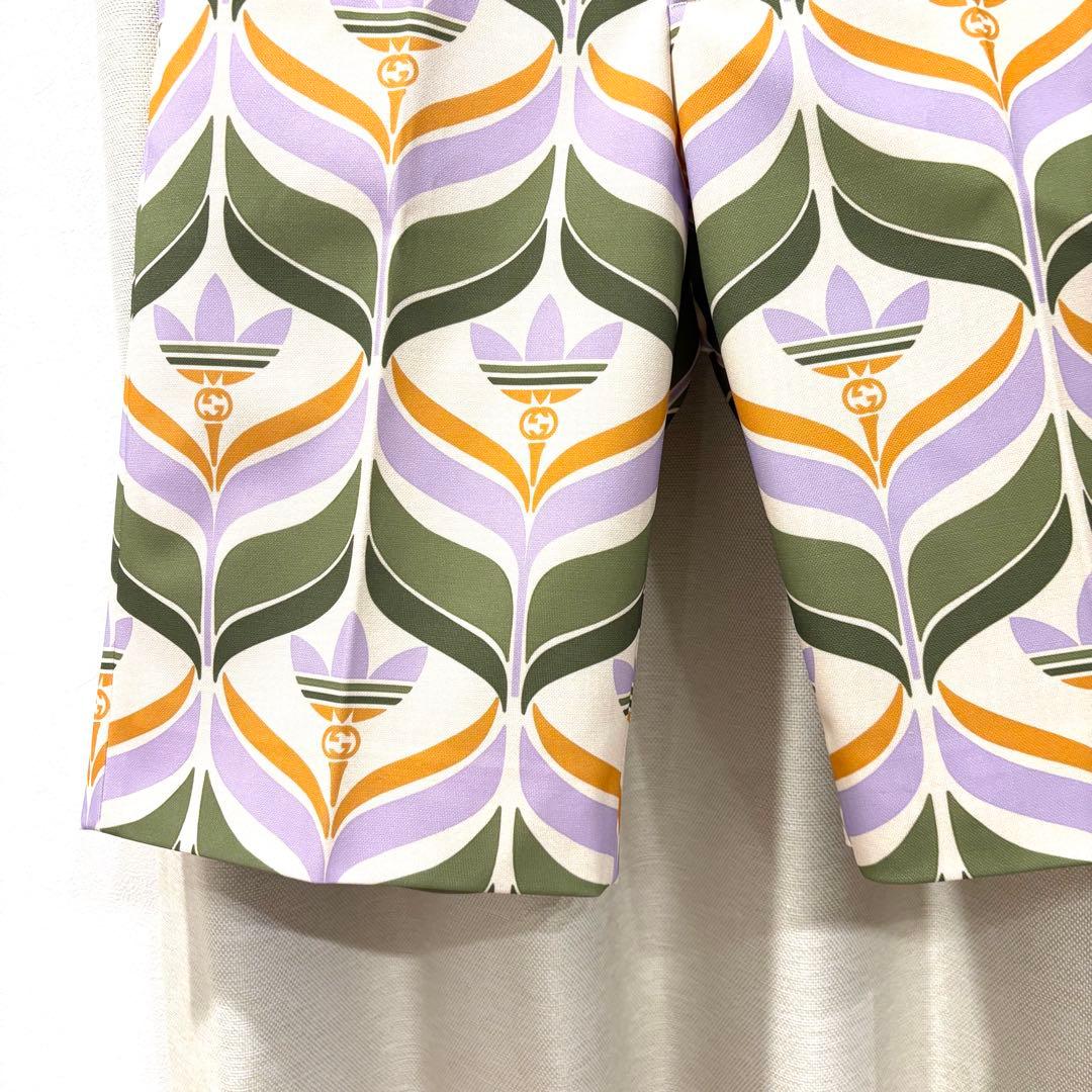 ☆極美品☆GUCCI×Adidas トレフォイルプリントショートパンツ 44