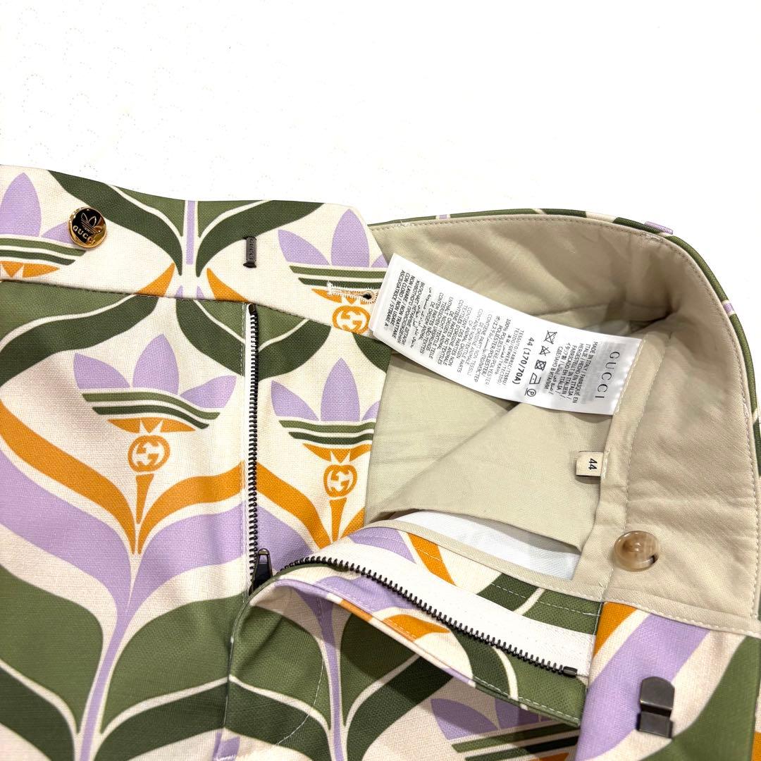 ☆極美品☆GUCCI×Adidas トレフォイルプリントショートパンツ 44