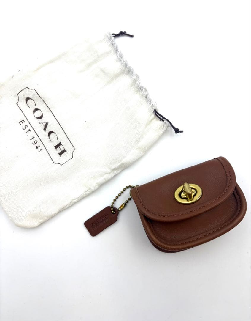 希少　オールドコーチ ケース　キーリング ターンロック　保存袋付