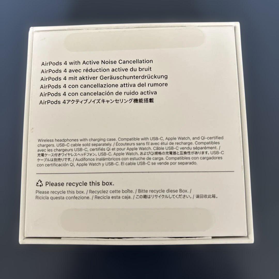 Apple AirPods 4 Generation ノイズキャンセリング