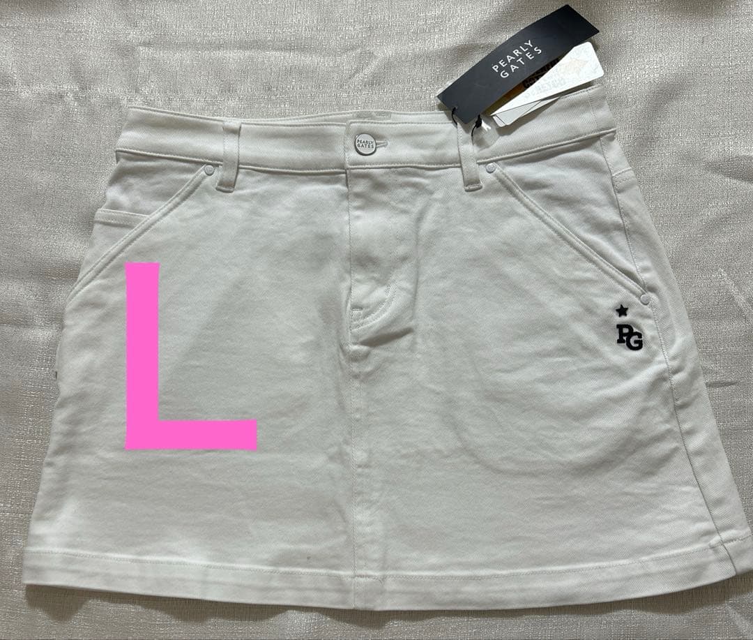 パーリーゲイツ ☆新品タグ付き☆レディースsize２パワフルコットンストレッチ白