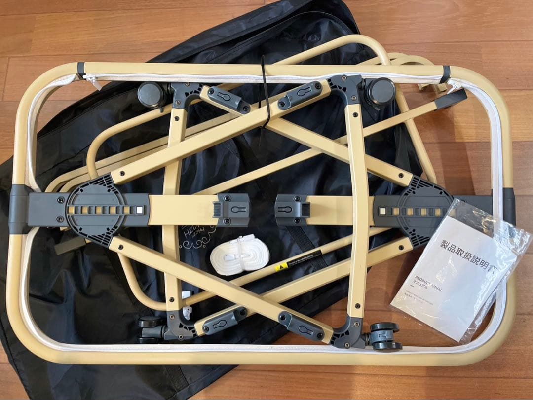 ベビーベッド 揺れ機能付き 高さ調整可能