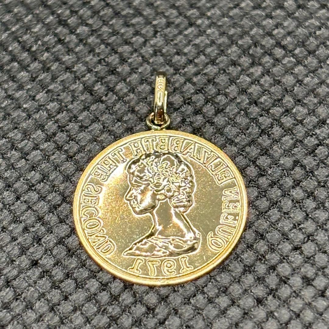 K18  モチーフ ペンダント トップ 18金 PH ゴールド 15mm