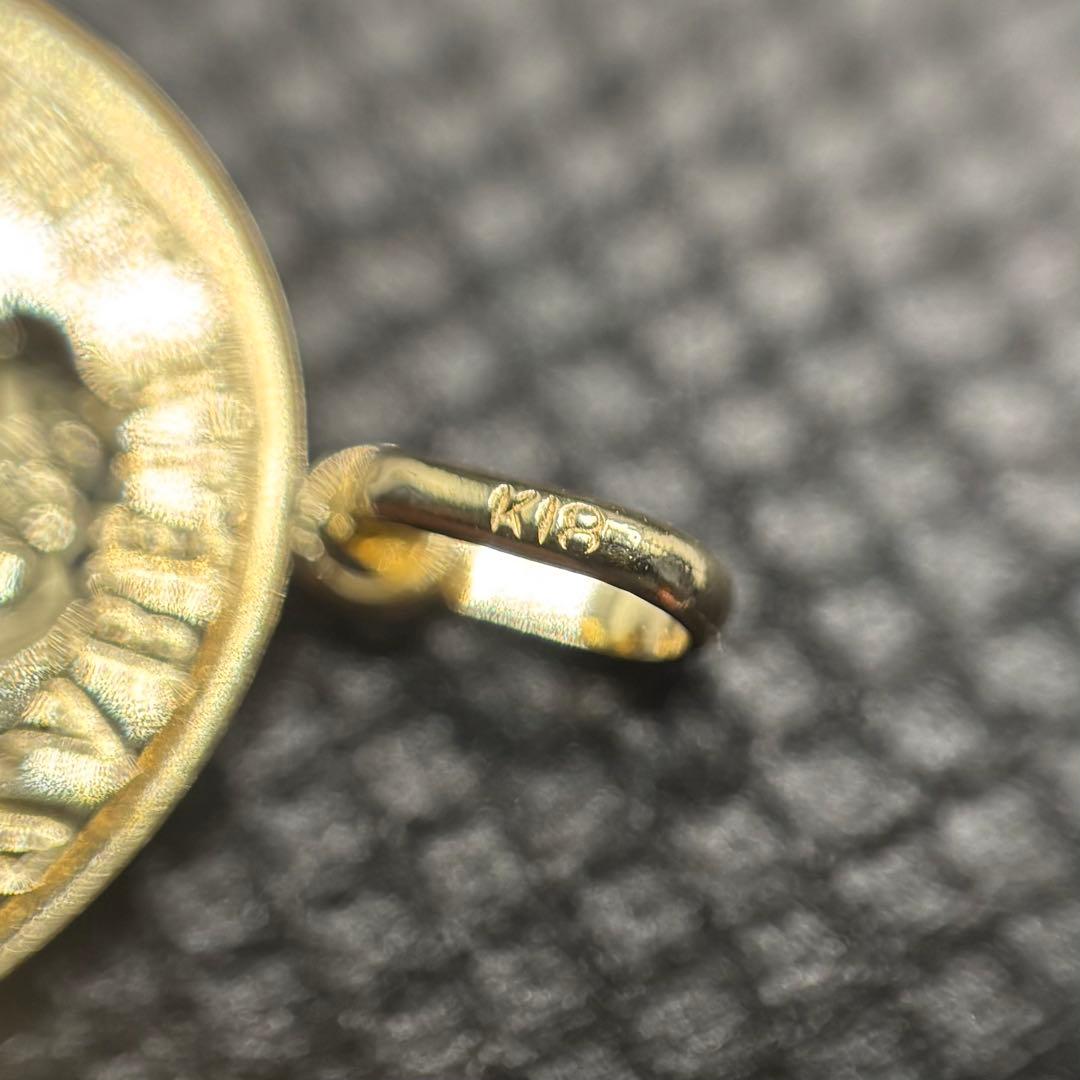 K18  モチーフ ペンダント トップ 18金 PH ゴールド 15mm