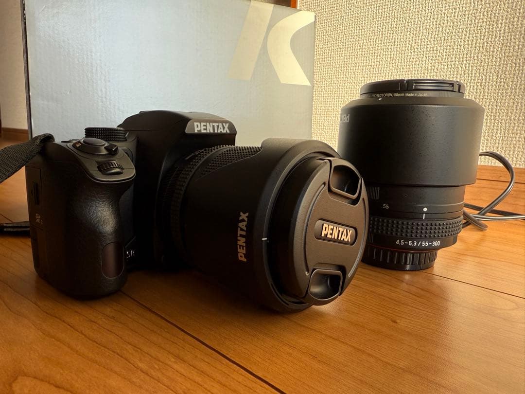 K-70レンズキット＋55-300mmF4.5-6.3ED PLM WR RE