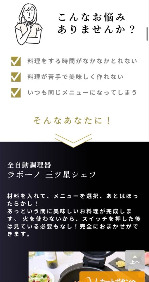 未使用 全自動調理器 ラボーノ三ツ星シェフ
