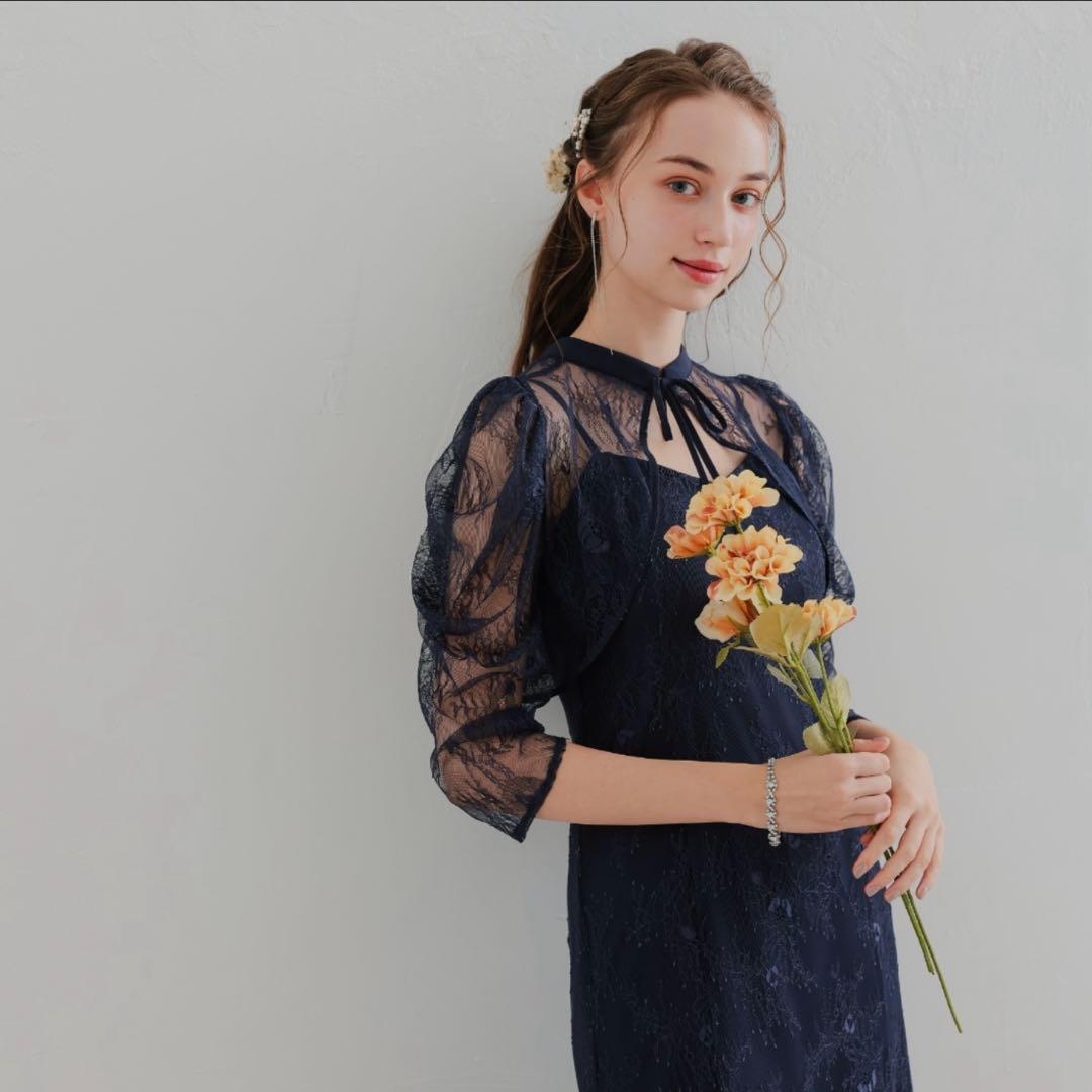 【美品】Dorry doll ドリードール　ボレロレイヤーレースドレス　結婚式