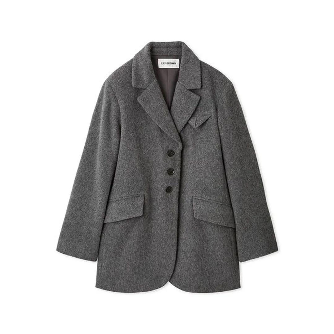 リリーブラウン　シャギーオーバージャケット