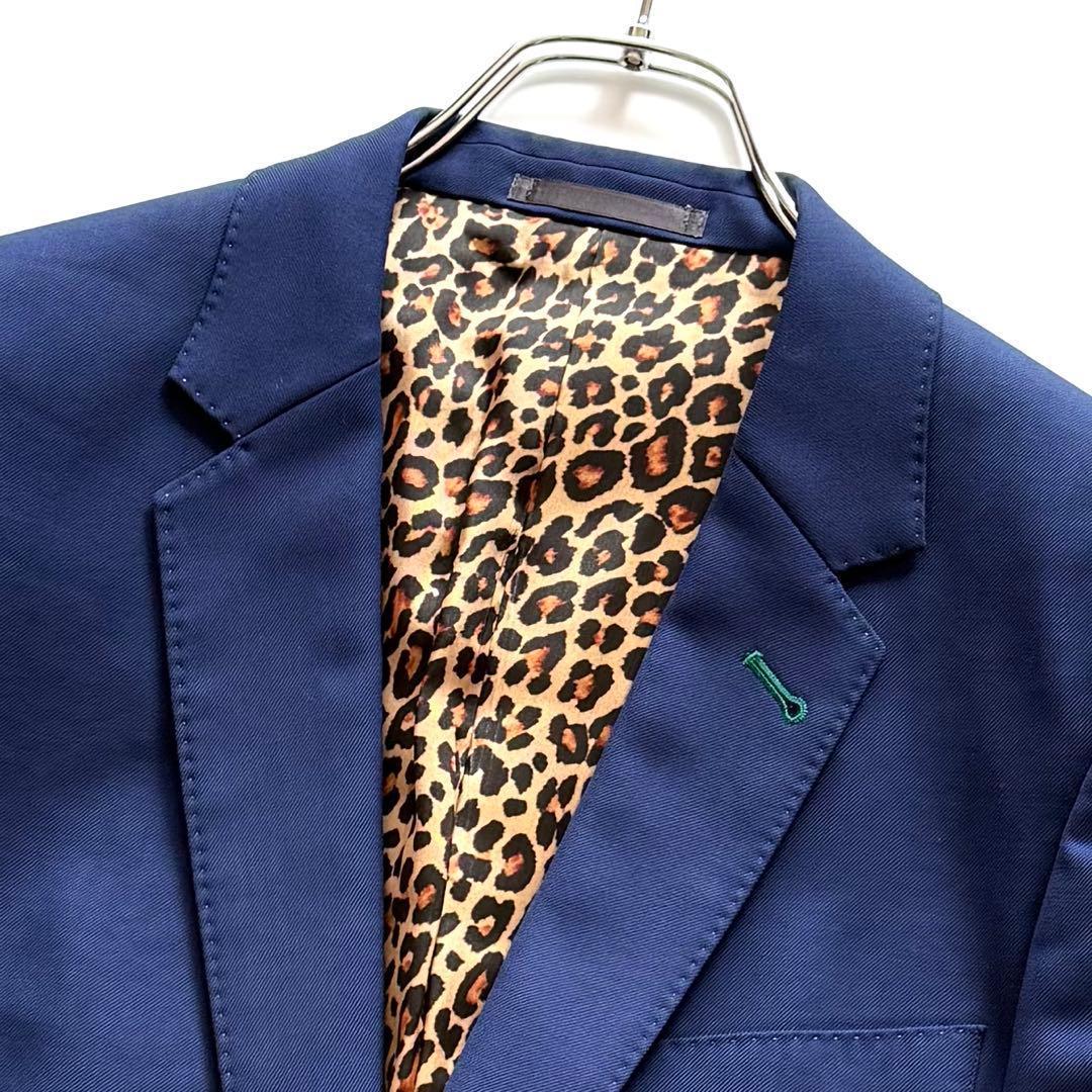 近年モデル Paul smith スリーピース スーツ 裏地ヒョウ柄 レオパード