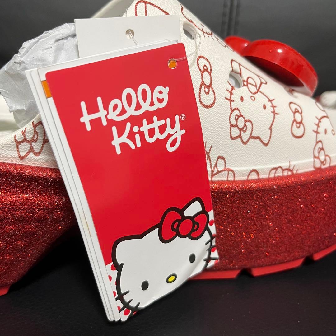 新品 Hello Kitty × Crocs Stomp Slide 23cm