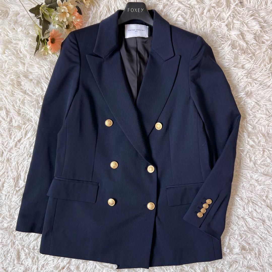 UNITED ARROWS ユナイテッドアローズ 紺ブレ 金 ボタン UWSC